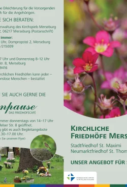 Friedhöfe Merseburg Flyer 2020