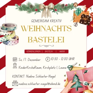 Red Green Watercolor Christmas Party Invitation Flyer (Instagram-Beitrag)  Foto: N.Schlüter-Nagel